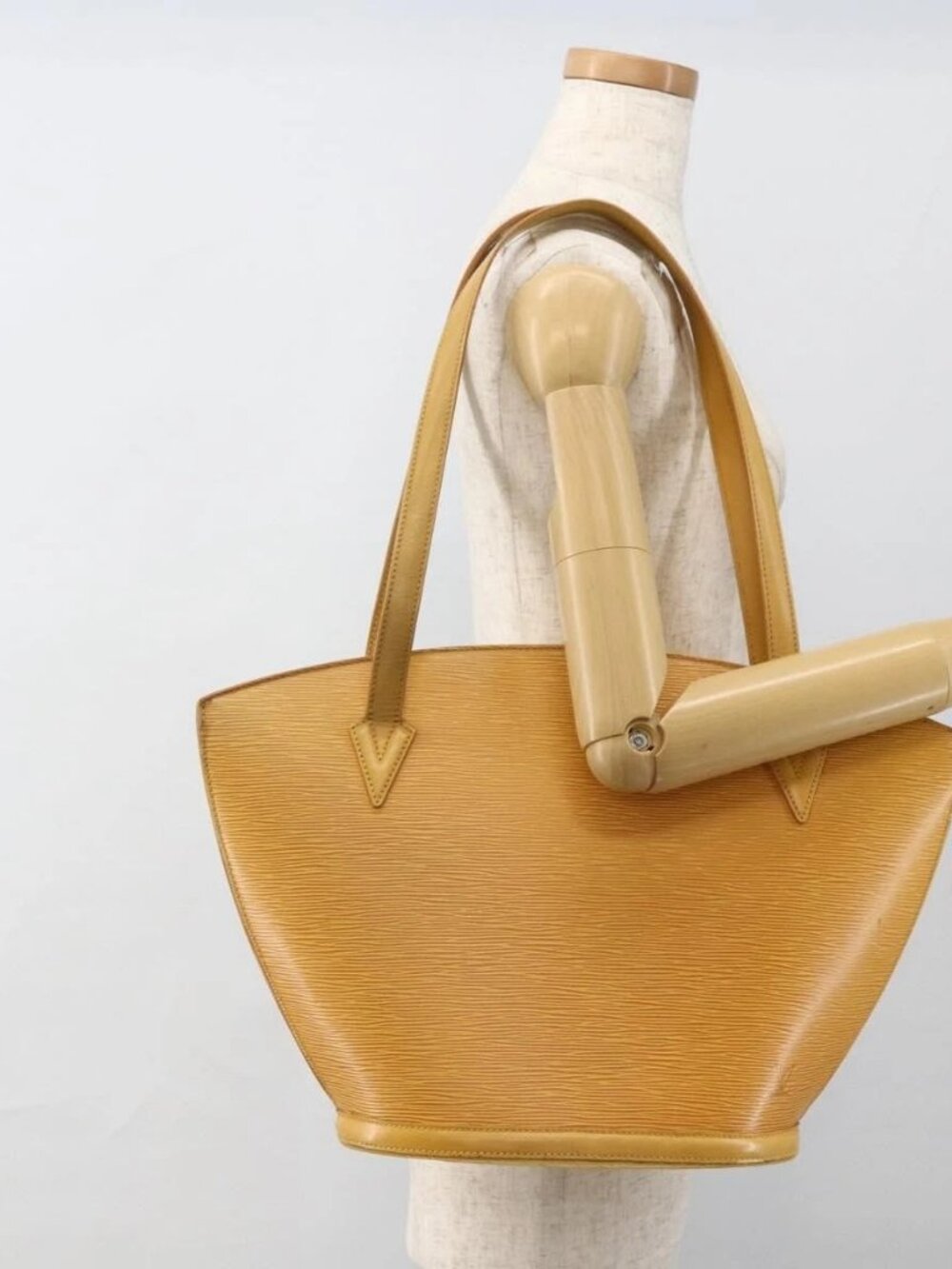 LOUIS VUITTON Epi Saint Jacques Shopping Shoulder Bag Yellow M52269 Auth LNZ549